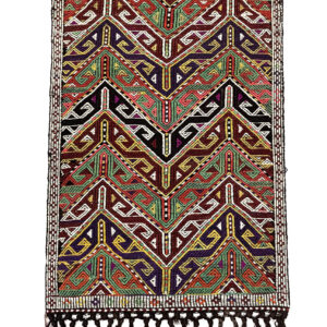 Vintage Antalya Kilim Rug 94 cm x 132 cm - 0010003