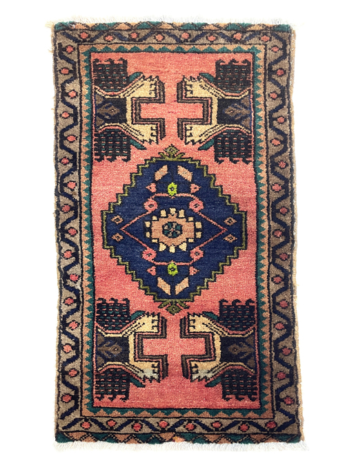 vintage-anatolian-small-handmade-rug-52-cm-x-99-cm-y010033 Vintage Anatolian Small Handmade Rug 52 cm x 99 cm (1'7" x 3'2" FT) - Y010033