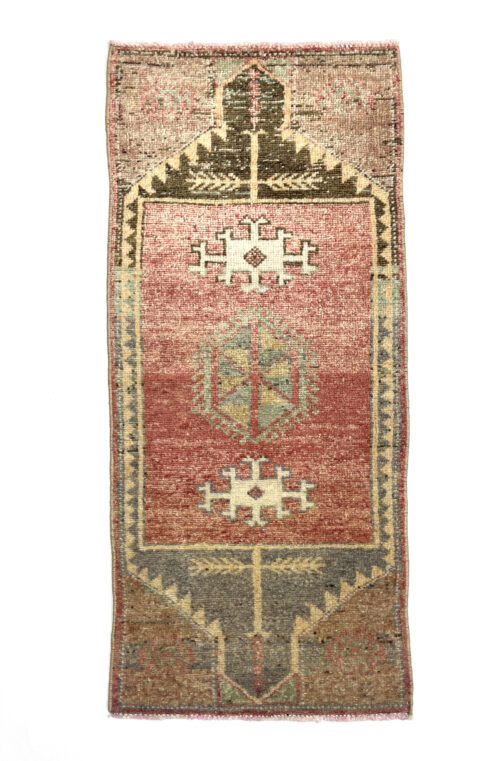 Vintage Anatolian Small Rug 43 cm x 110 cm (1'4" x 3'6" FT) - Y010026