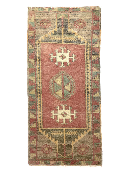 vintage-anatolian-small-rug-46-cm-x-112-cm-y010023 Vintage Anatolian Small Rug 46 cm x 112 cm (1'5" x 3'65" FT) - Y010023