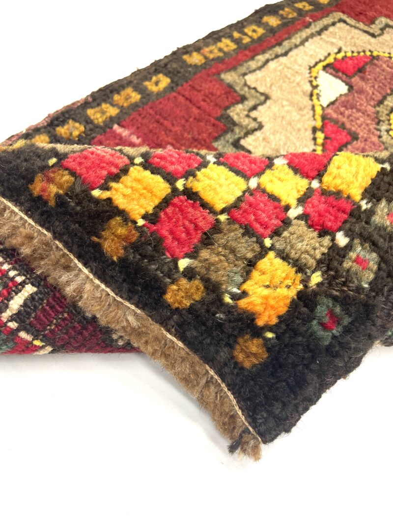 vintage-anatolian-small-rug-48-cm-x-106-cm-y010014-2 Vintage Anatolian Small Rug 48 cm x 106 cm (1'6" x 3'5" FT) - Y010014