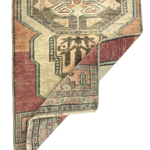 vintage-anatolian-small-rug-48-cm-x-117-cm-y010022-1 Vintage Anatolian Small Rug 48 cm x 117 cm (1'6" x 3'84" FT) - Y010022