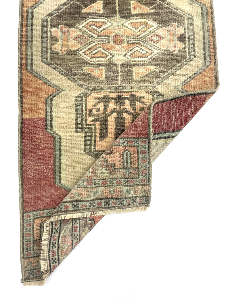 vintage-anatolian-small-rug-48-cm-x-117-cm-y010022-1 Vintage Anatolian Small Rug 48 cm x 117 cm (1'6" x 3'84" FT) - Y010022