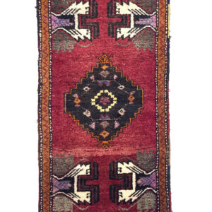 vintage-anatolian-small-rug-50-cm-x-104-cm-y010019 Vintage Anatolian Small Hand-Knotted Rug 51 Cm X 109 Cm (1’7′′ X 3’6′′ FT) – Y010048
