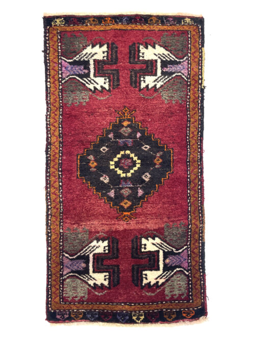 vintage-anatolian-small-rug-50-cm-x-104-cm-y010019 Vintage Anatolian Small Rug 50 cm x 104 cm (1'6" x 3'4" FT) - Y010019