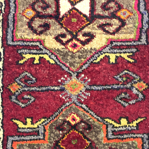 Vintage Small Turkish Hand-Knotted Rug 48 Cm X 91 Cm (1'6" X 3 FT) – Y010006
