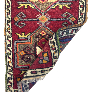 Vintage Small Turkish Hand-Knotted Rug 48 Cm X 91 Cm (1'6" X 3 FT) – Y010006