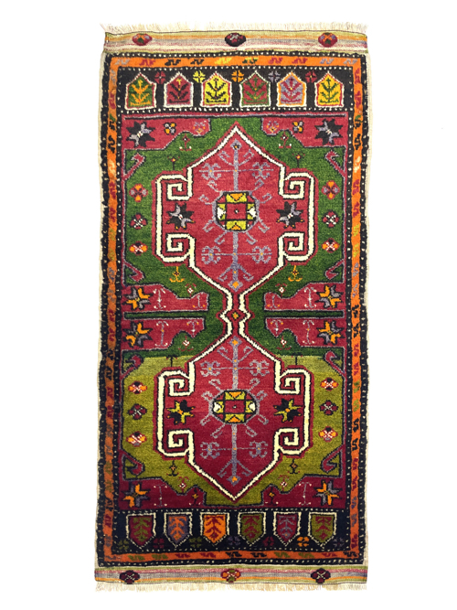 Vintage Anatolian Small Rug 53 cm x 104 cm (1'7" x 3'4" FT) - Y010015