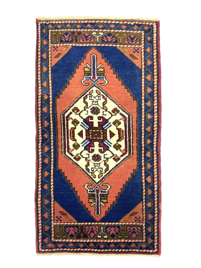 vintage-anatolian-small-rug-57-cm-x-108-cm-y010021 Vintage Anatolian Small Rug 57 cm x 108 cm (1'9" x 3'54" FT) - Y010021
