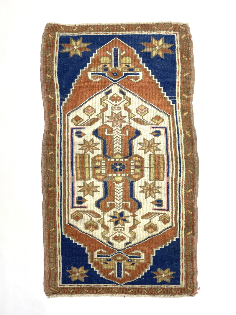 vintage-anatolian-small-rug-58-cm-x-126-cm-y010025 Vintage Anatolian Small Rug 58 cm x 126 cm (1'9" x 4'23" FT) - Y010025