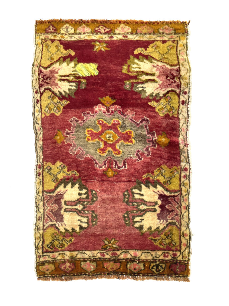 Vintage Anatolian Small Rug 60 cm x 100 cm (2 x 3'25" FT) - Y010020