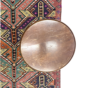 Vintage Embroidered Turkish Kilim Rug 90 cm x 122 cm (3 X 4 FT) - 0010030