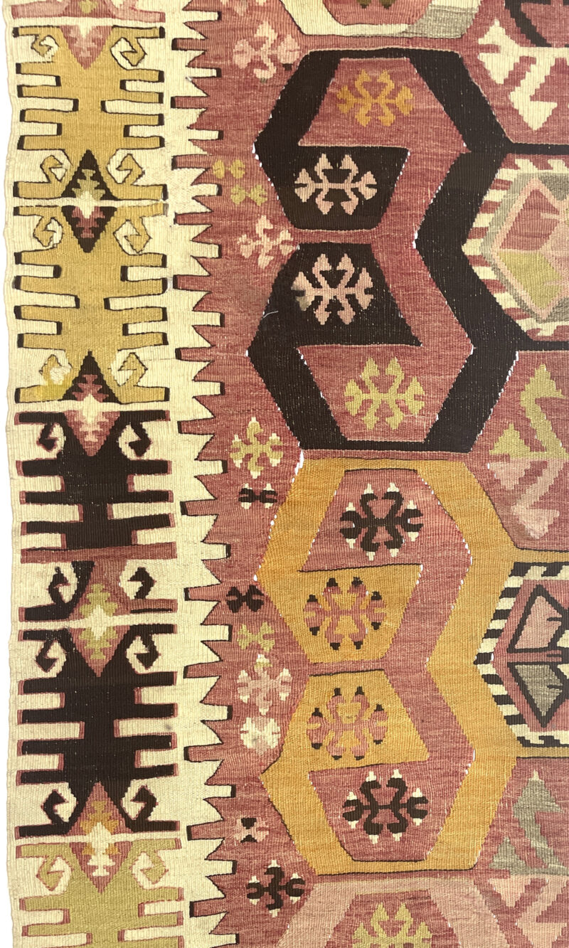 vintage-esme-kilim-runner-105-cm-x-317-cm-r010002-2 Vintage Esme Kilim Runner 105 cm x 317 cm (3’5” X 10'4" FT) - R010002