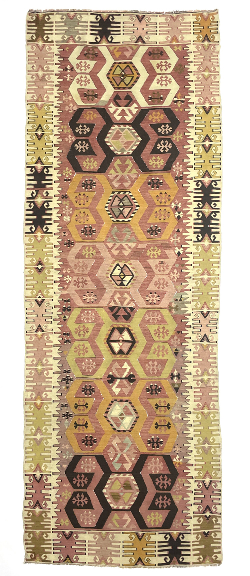 vintage-esme-kilim-runner-105-cm-x-317-cm-r010002 Vintage Esme Kilim Runner 105 cm x 317 cm (3’5” X 10'4" FT) - R010002
