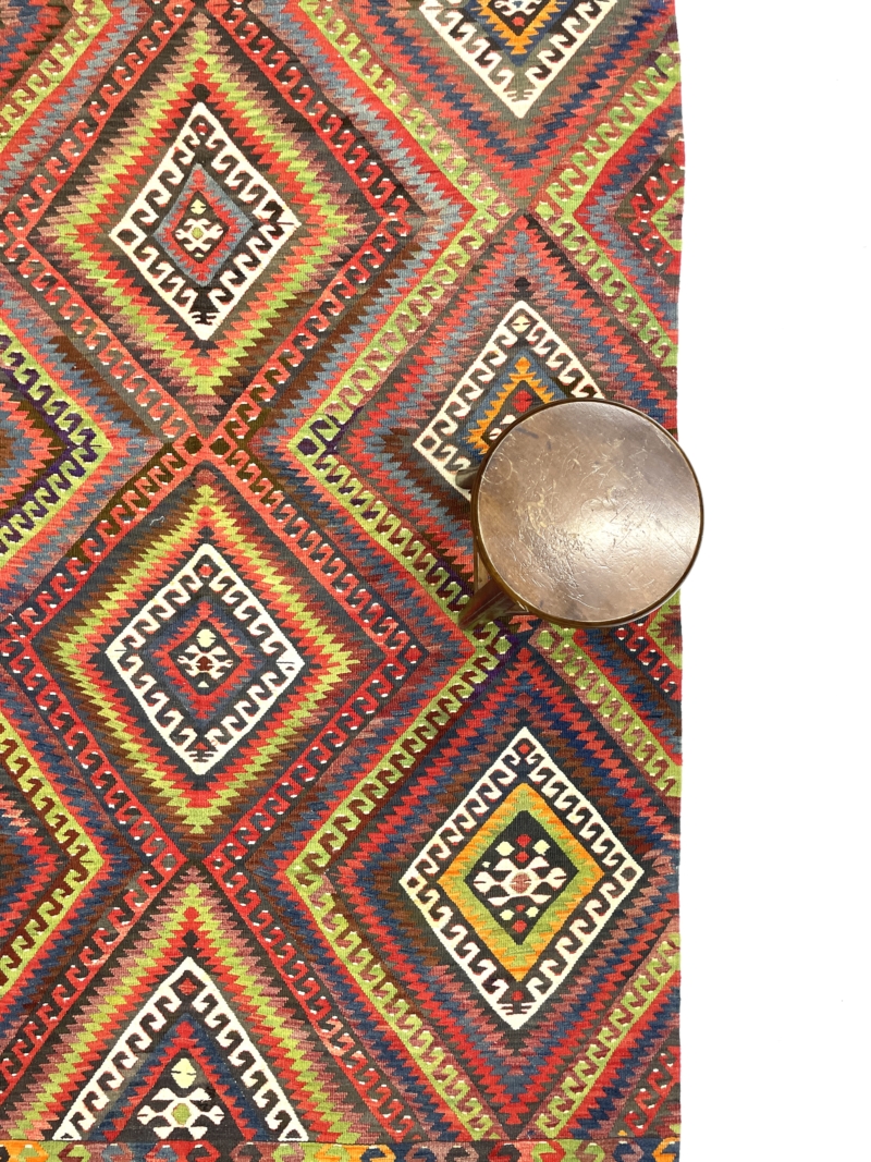 vintage-fethiye-large-kilim-rug-160-cm-x-260-cm-0030008-1 Vintage Fethiye Large Kilim Rug 160 cm x 260 cm (5’2” X 8’5” FT) - 0030008