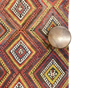 vintage-fethiye-large-kilim-rug-160-cm-x-260-cm-0030008-1 Vintage Fethiye Large Kilim Rug 160 cm x 260 cm (5’2” X 8’5” FT) - 0030008