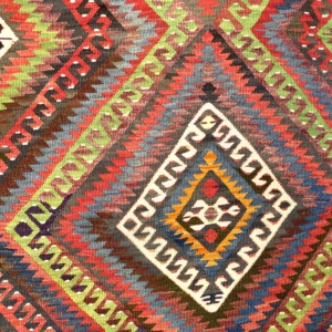 vintage-fethiye-large-kilim-rug-160-cm-x-260-cm-0030008-3 Vintage Fethiye Large Kilim Rug 160 cm x 260 cm (5’2” X 8’5” FT) - 0030008