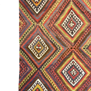 vintage-fethiye-large-kilim-rug-160-cm-x-260-cm-0030008-5 Vintage Fethiye Large Kilim Rug 160 cm x 260 cm (5’2” X 8’5” FT) - 0030008