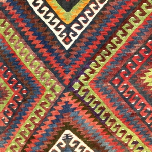 vintage-fethiye-large-kilim-rug-160-cm-x-260-cm-0030008-6 Vintage Fethiye Large Kilim Rug 160 cm x 260 cm (5’2” X 8’5” FT) - 0030008