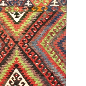 vintage-fethiye-large-kilim-rug-160-cm-x-260-cm-0030008-8 Vintage Fethiye Large Kilim Rug 160 cm x 260 cm (5’2” X 8’5” FT) - 0030008
