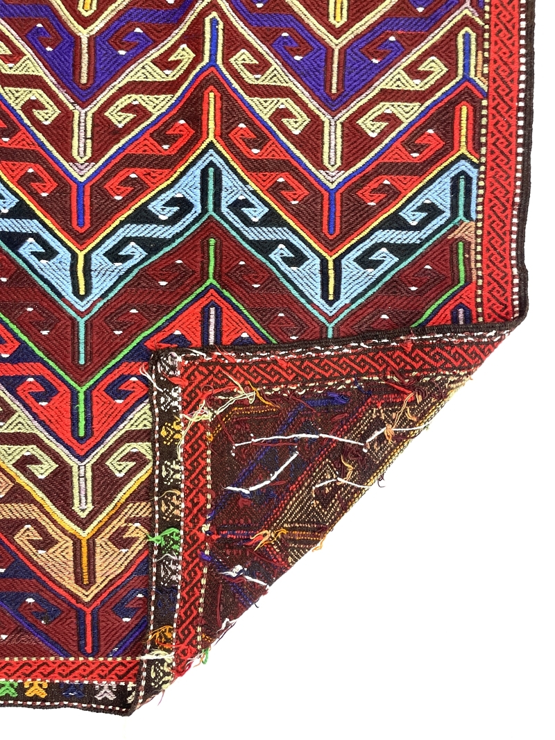 vintage-funky-cecim-kilim-rug-85-cm-x-122-cm-0010037-6 Vintage Funky Cecim Kilim Rug 85 cm x 122 cm (3 X 4 FT) - 0010037