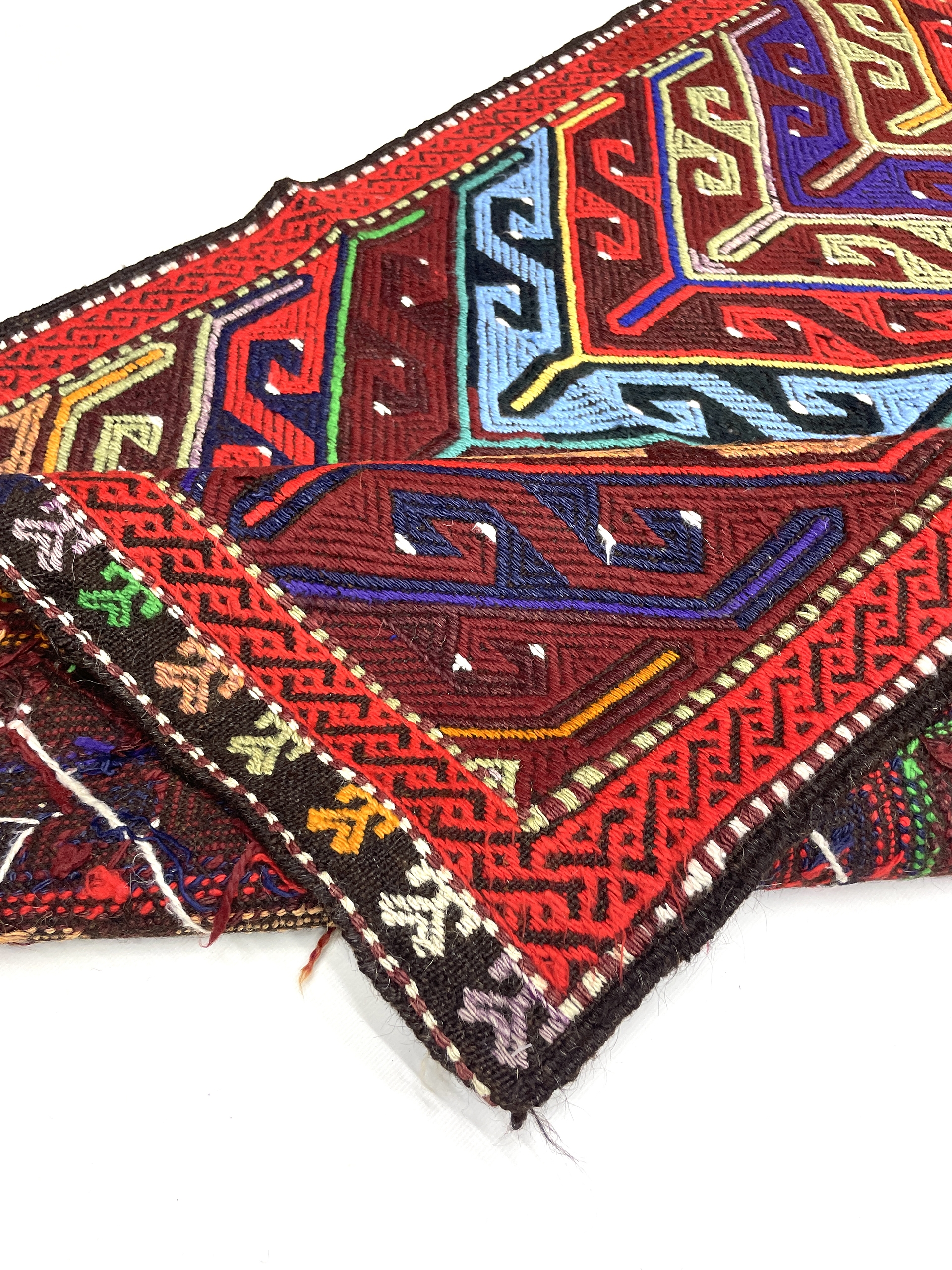 Vintage Funky Cecim Kilim Rug 85 cm x 122 cm (3 X 4 FT) - 0010037