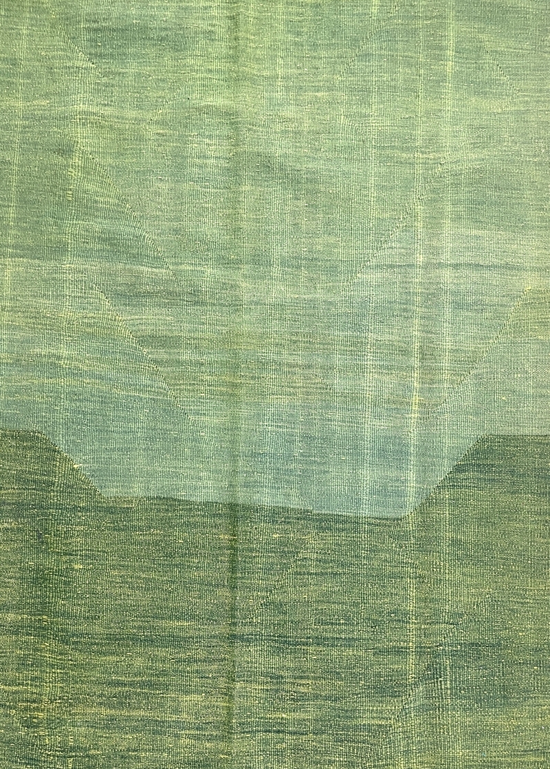 vintage-green-red-handwoven-kilim-rug-173-cm-x-233-cm-0020022-2 Vintage Green, Red Handwoven Kilim Rug 173 cm x 233 cm (5’7” X 7’6” FT) - 0020022