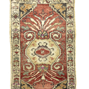 vintage-hand-knotted-small-turkish-rug-48-cm-x-76-cm-y010062 Vintage Hand-Knotted Small Turkish Rug 48 cm x 76 cm (1'5" FT X 2'5” FT) - Y010062