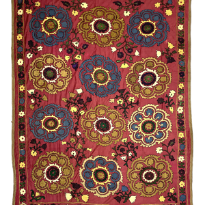 Vintage Handmade Traditional Suzani Fabric Vintage Handmade Traditional Suzani Fabric