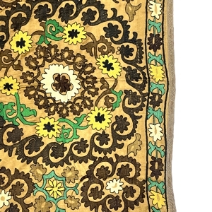 Vintage Handmade Traditional Suzani Textile Vintage Handmade Traditional Suzani Textile 112 CM x 160 CM (3’7” x 5’2” FT) - S010019