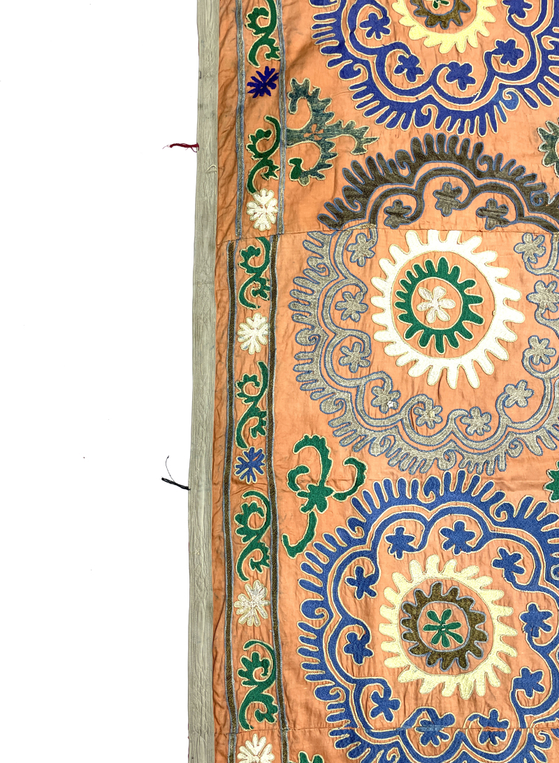 Vintage Handmade Traditional Suzani Textile Vintage Handmade Traditional Suzani Textile 170 CM x 213 CM (5’6” x 7 FT) - S010021
