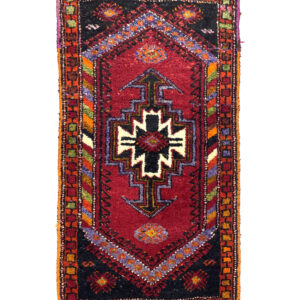 vintage-handwoven-doormat-size-rug-54-cm-x-97-cm-y010054 Vintage Handwoven Doormat Size Rug 54 Cm X 97 Cm (1’8′′ X 3’2′′ FT) – Y010054