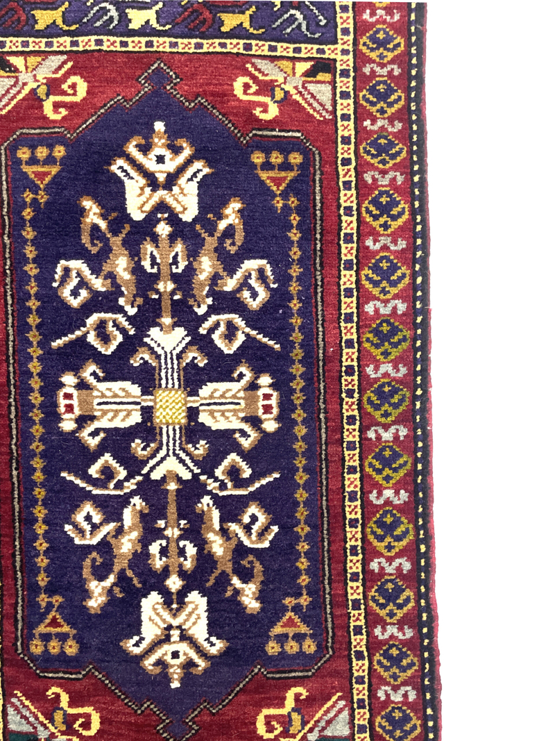 Vintage Handwoven Small Rug 48 Cm X 102 Cm (1’6′′ X 3’4′′ FT) – Y010053
