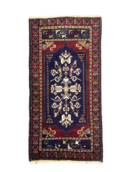 Vintage Handwoven Small Rug 48 Cm X 102 Cm (1’6′′ X 3’4′′ FT) – Y010053