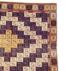 vintage-jijim-kilim-rug-155-cm-x-210-cm-0020027-3 Vintage Jijim Kilim Rug 155 cm x 210 cm (5 X 7” FT) - 0020027