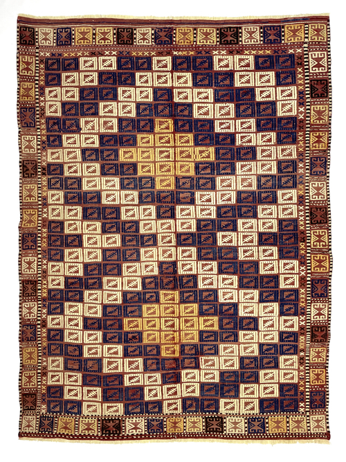 vintage-jijim-kilim-rug-155-cm-x-210-cm-0020027 Vintage Jijim Kilim Rug 155 cm x 210 cm (5 X 7” FT) - 0020027