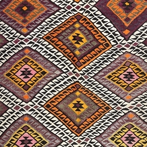 Vintage Kars Kilim Rug 105 cm x 200 cm (3’4” FT X 6’5” FT) - 0020012