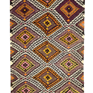 Vintage Kars Kilim Rug 105 cm x 200 cm (3’4” FT X 6’5” FT) - 0020012
