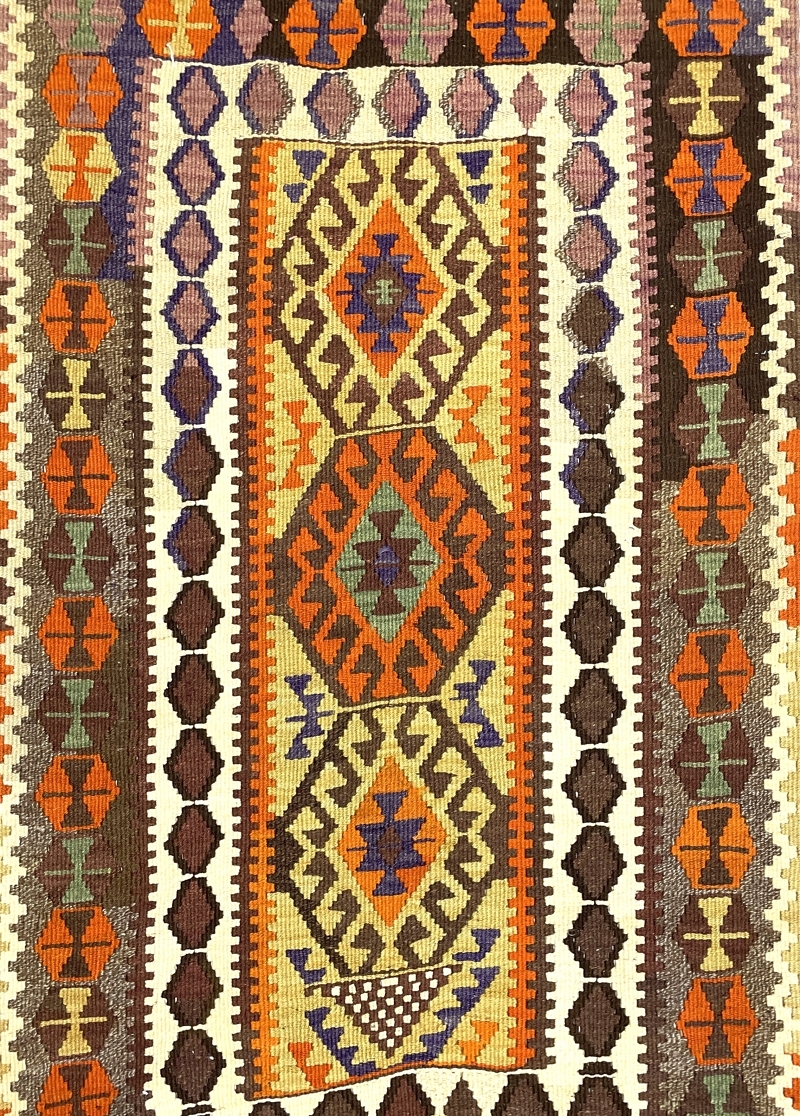 Vintage Kars Kilim Rug 84 cm x 140 cm (2'8” x 4'6” FT) - 0010015