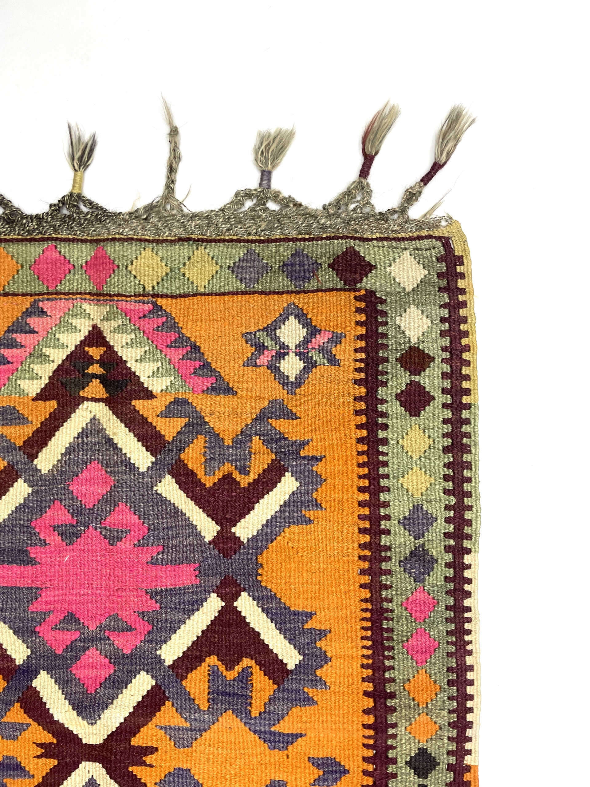 オールドキリム / Kars from Turkey Vintage Kars Kilim Rug 86 cm x 123 cm (3 X 4 FT) - 0010040