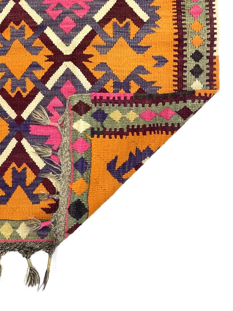 Vintage Kars Kilim Rug Vintage Kars Kilim Rug 86 cm x 123 cm (3 X 4 FT) - 0010040