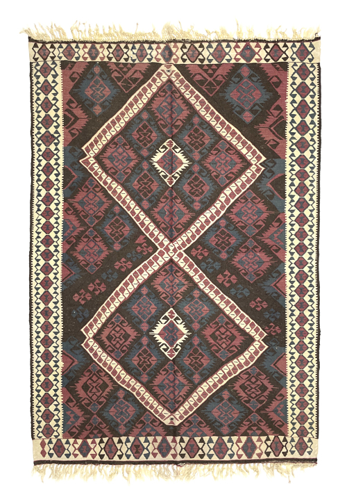 Vintage Kurdish Kilim Rug 120 cm x 180 cm (4 X 6 FT) - 0020014