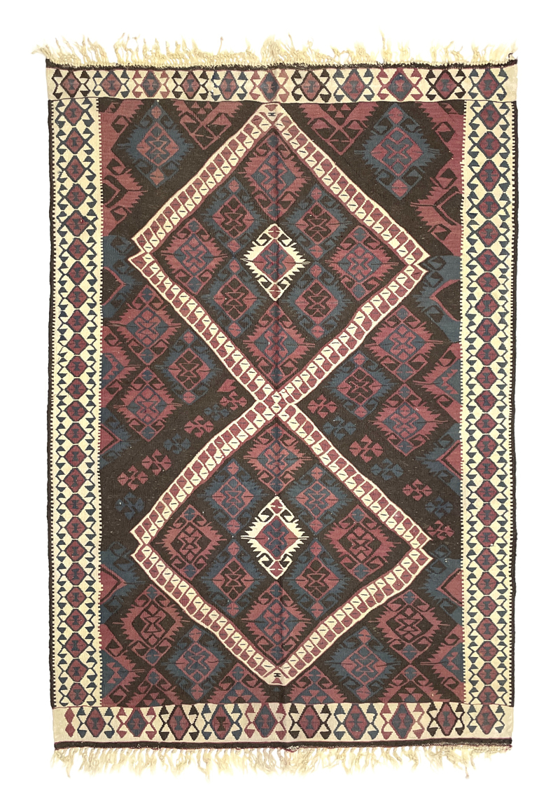 Vintage Kurdish Kilim Rug 120 cm x 180 cm (4 X 6 FT) - 0020014