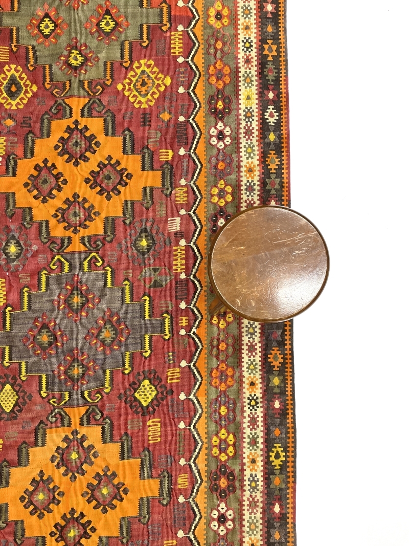 vintage-large-kars-kilim-rug-146-cm-x-314-cm-0030006-2 Vintage Large Kars Kilim Rug 146 cm x 314 cm (5 X 10 FT) - 0030006