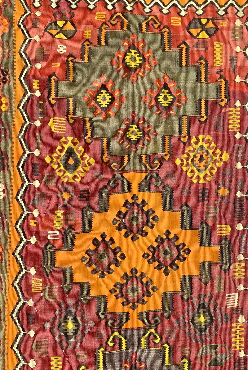 vintage-large-kars-kilim-rug-146-cm-x-314-cm-0030006-3 Vintage Large Kars Kilim Rug 146 cm x 314 cm (5 X 10 FT) - 0030006