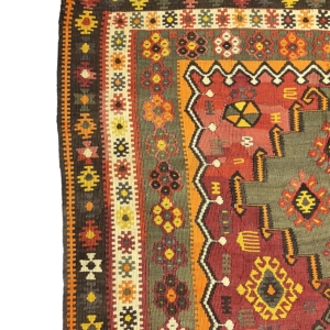 vintage-large-kars-kilim-rug-146-cm-x-314-cm-0030006-8 Vintage Large Kars Kilim Rug 146 cm x 314 cm (5 X 10 FT) - 0030006