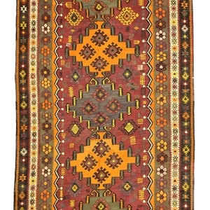 vintage-large-kars-kilim-rug-146-cm-x-314-cm-0030006 Vintage Large Barak Kilim Rug 155 cm x 285 cm (5 X 9 FT) - 0030004