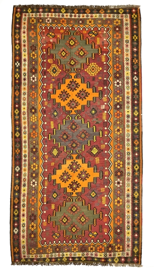 vintage-large-kars-kilim-rug-146-cm-x-314-cm-0030006 Vintage Large Kars Kilim Rug 146 cm x 314 cm (5 X 10 FT) - 0030006