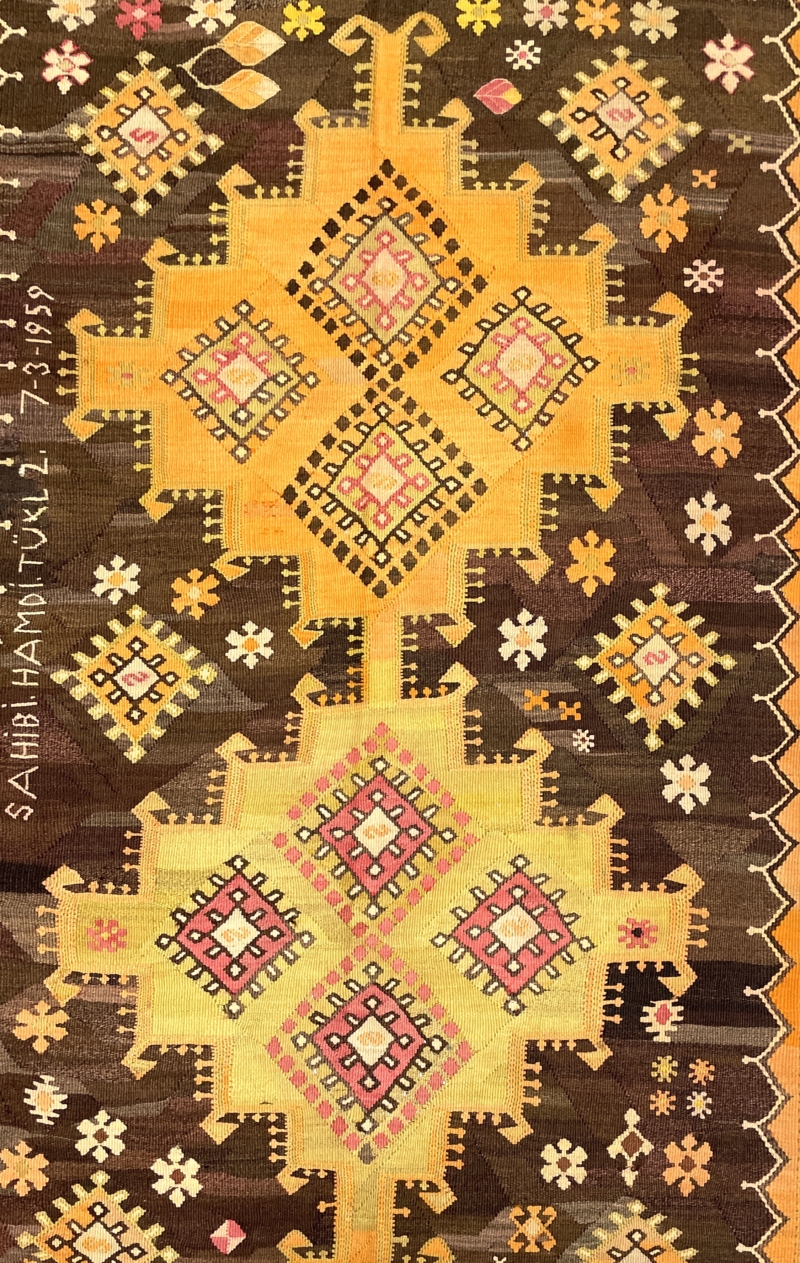 vintage-large-kars-kilim-rug-183-cm-x-308-cm-0030002-2 Vintage Large Kars Kilim Rug 183 cm x 308 cm (6 X 10 FT) - 0030002