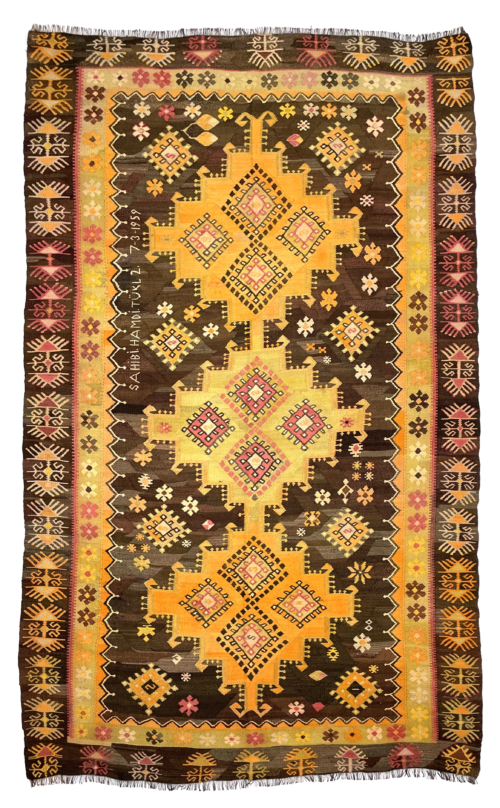 vintage-large-kars-kilim-rug-183-cm-x-308-cm-0030002 Vintage Large Kars Kilim Rug 183 cm x 308 cm (6 X 10 FT) - 0030002